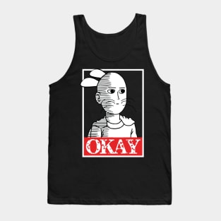 Okay Funny Mouse Face Meme Tank Top